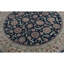 Tapis bleu marine et doré de haute qualité noué à la main