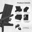 Chaise Adirondack pliante en polyéthylène haute densité Wolak avec porte-gobelet double (ensemble de 2)-1754584647