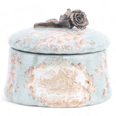 Boîte décorative en porcelaine faite à la main