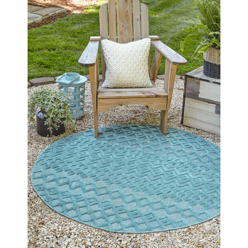 Tapis intérieur / extérieur Hebb, Rond 7 pi