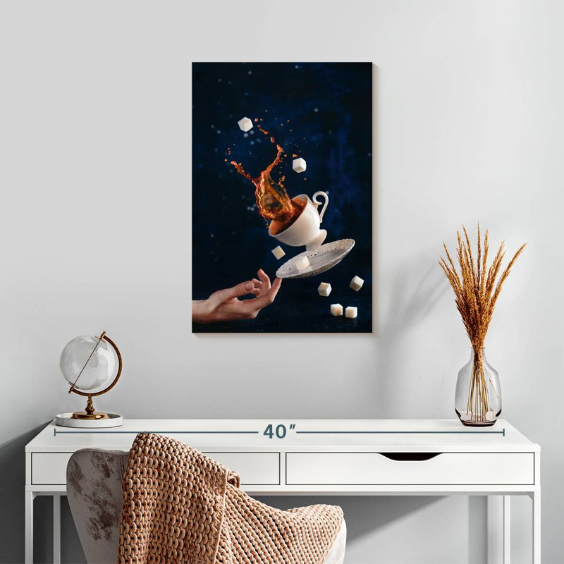 Yarlin Sweet Coffee Splash, H 24 po x l 16 po