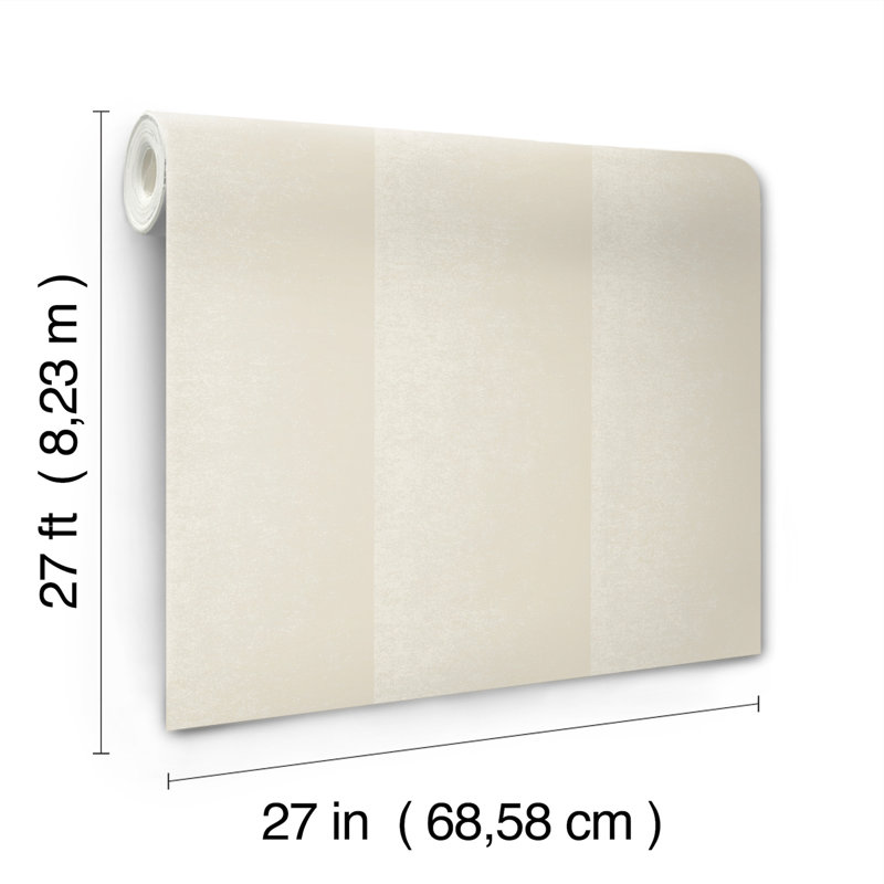 Papier peint à rayures, Beige