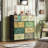 Commode 9 tiroirs avec tour de rangement en tissu Reinardo