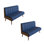 Mayada 47.2 " Faux Leather Loveseat