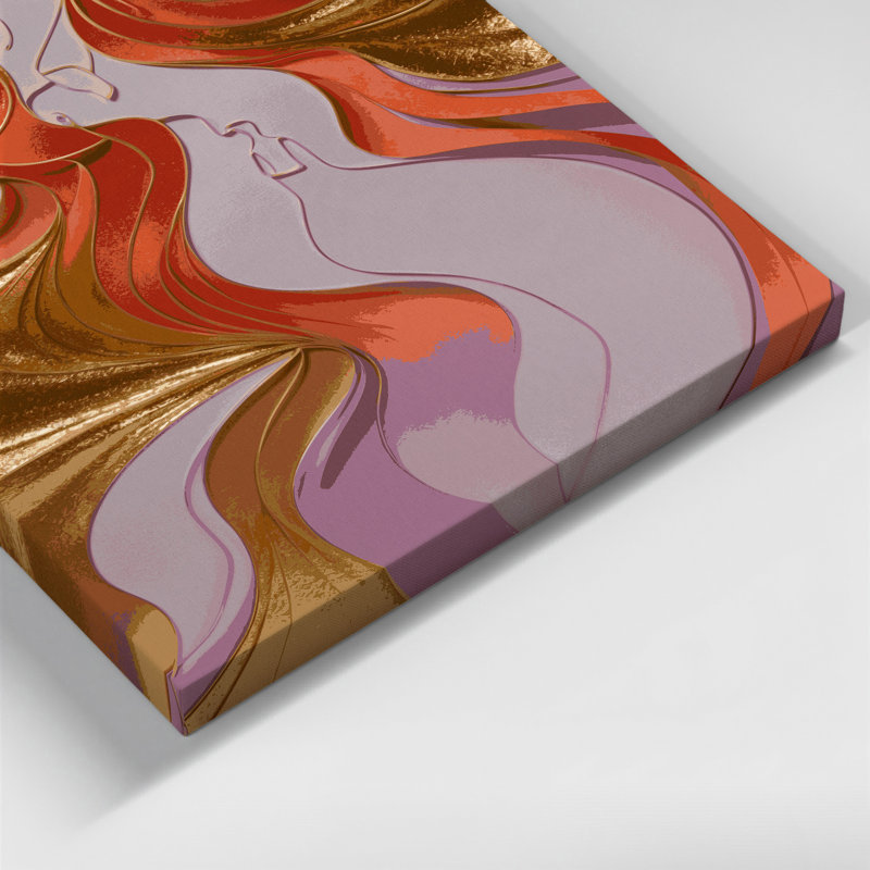 Art mural abstrait sur toile 37, H 14 po x l 11 po