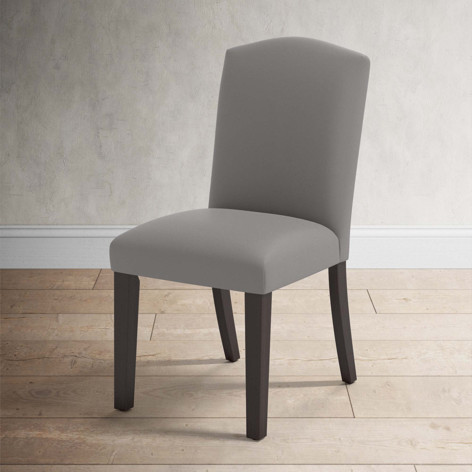 Estrela Dining Chair, Classic Otter Performance Velvet, Espresso