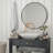 Adarius Accent Wall Mount Mirror with Aluminum Frame - Round Wall Mirror-666078763-666078764