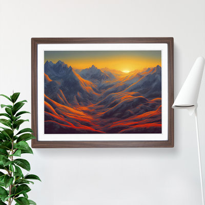 A Mountain Sunrise - Framed Print
