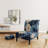 Liquid Ink Spiral I - Upholstered Modern Slipper Chair, Spiral Pattern Accent Chair