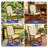 2-Pack Outdoor Adirondack Chair Cushions, Patio Rocking Chair Cushions (44 x 19 x 4 inches), Waterproof Cushions-White-876580936