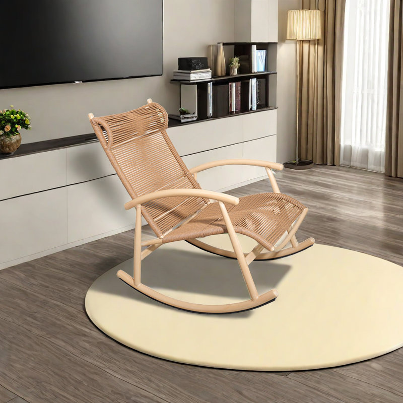 Chaise berçante en rotin Balcon Home