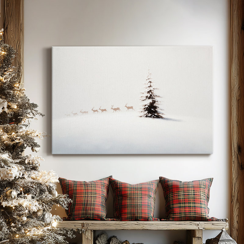 Toile tendue avec SnowHush-Gallery, H 12 po x l 18 po