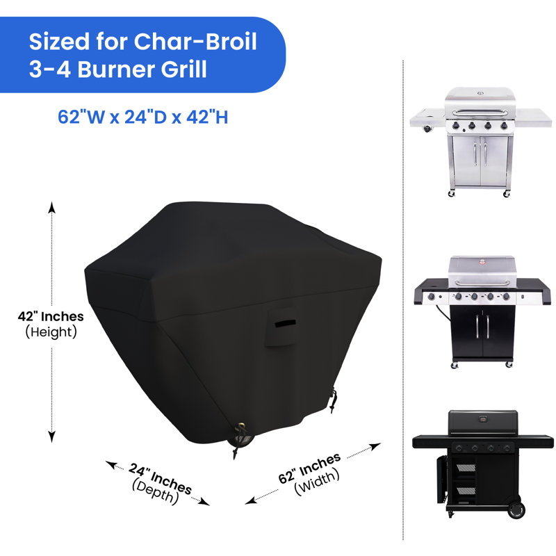 Blue Elephant 157.5cm W x 61cm D Grill Cover