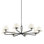 Ozias 8 Light Chandelier - Black Iron