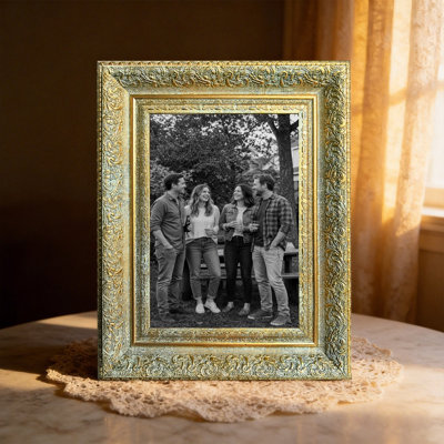 5" x 7" Antique Gold 1PC Gallery Wall Picture Frame for Desk Decor