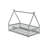 Twin Teepee Floor Bed With Guardrails & Safe Low Design-1443518793
