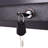 Rooftop Cargo Carrier Hard Shell, Both Side Openning Griffie With Security Lock, 15.5 Cubic Feet Capacity - Black 58.3x35.4x13in