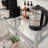 Durable Metal Frame Bar Cart with Wheels-1300321014