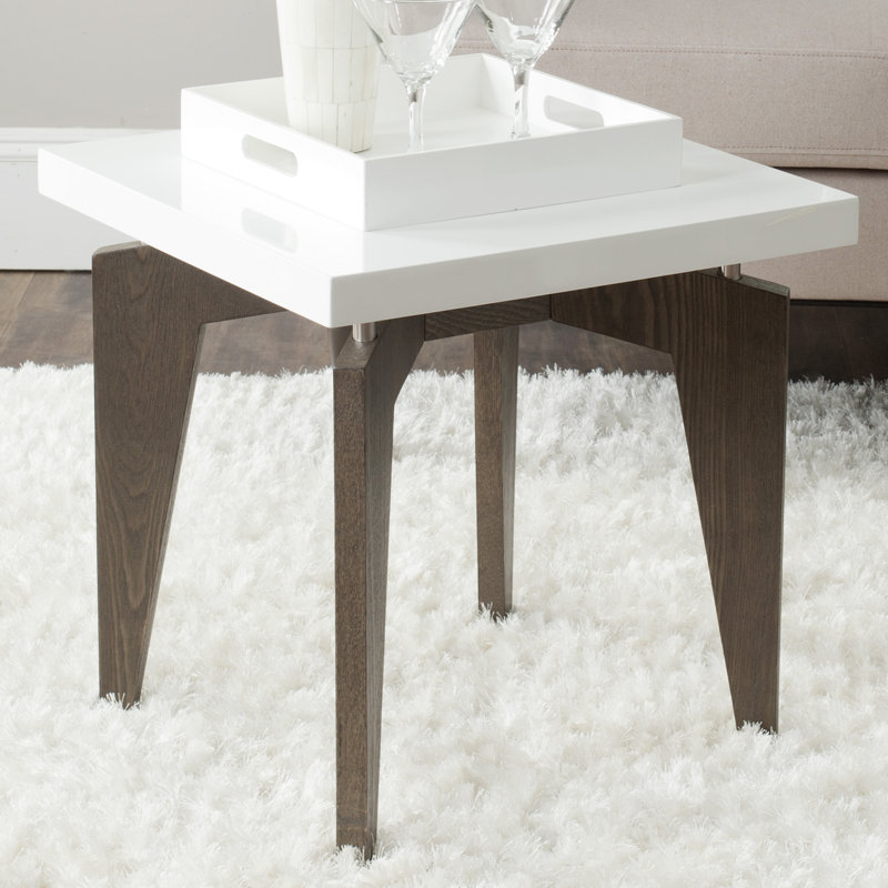Delray End Table, Dark Brown