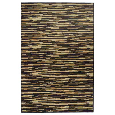 Josann 100% Polypropylene Modern Abstract Striped Power-Loomed Indoor Area Rug 