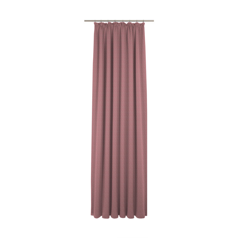 Semi Sheer Curtains, 145cm Width x 145cm Drop, Red