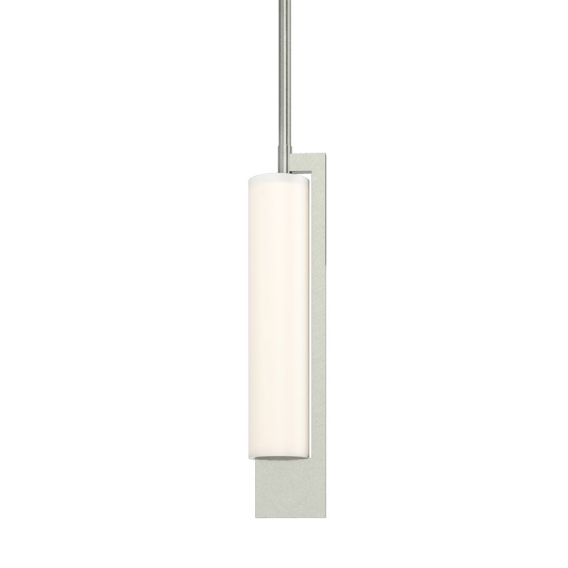 Mini-luminaire suspendu cylindrique à 1 lumière Axis, Argenté