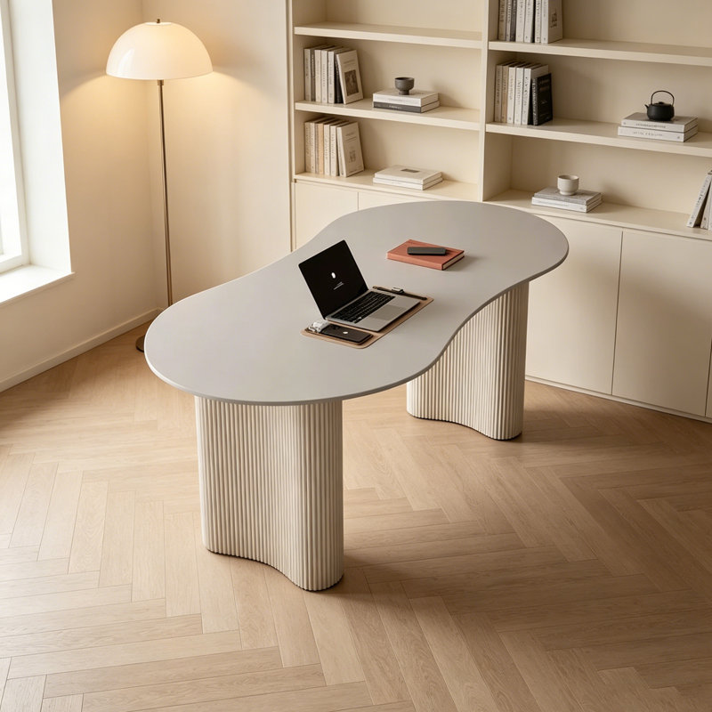 Bureau multifonctionnel en métal Modern Rock, H 29,52 po x l 55,11 po x P 31,49 po
