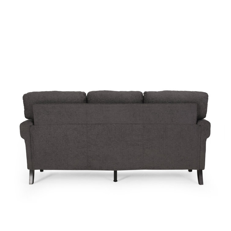 Winston Porter Deylin Fabric 3 Seater Sofa With Nailhead Trim