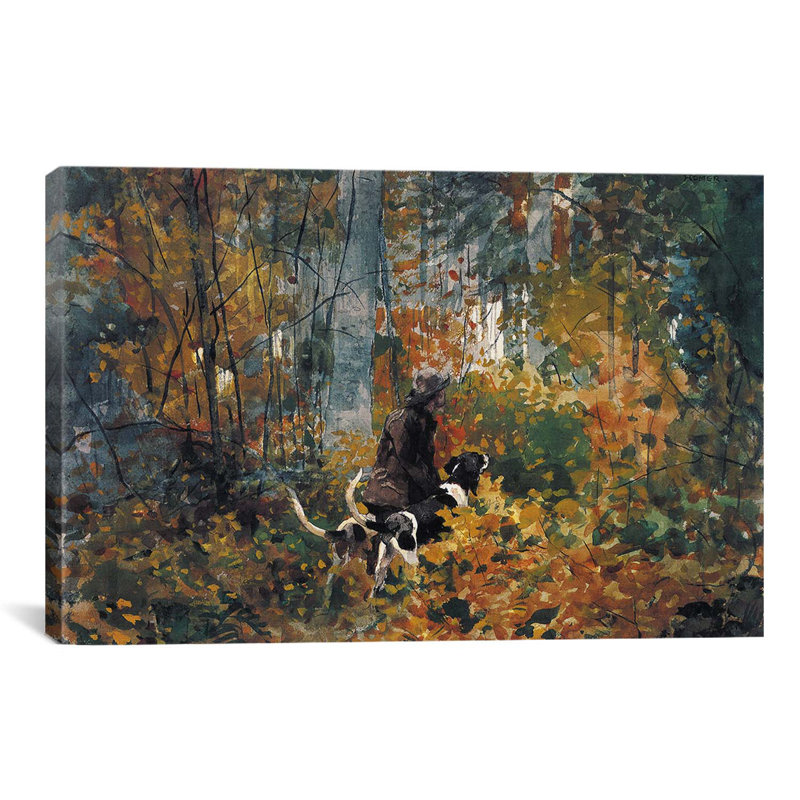 «On the Trail 1892» par Winslow Homer, reproduction d'art sur toile, H 26 po x l 40 po x P 1,5 po, Toile tendue, Pas de tapis