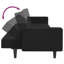  Canapé-lit en polyester noir standard-307805269