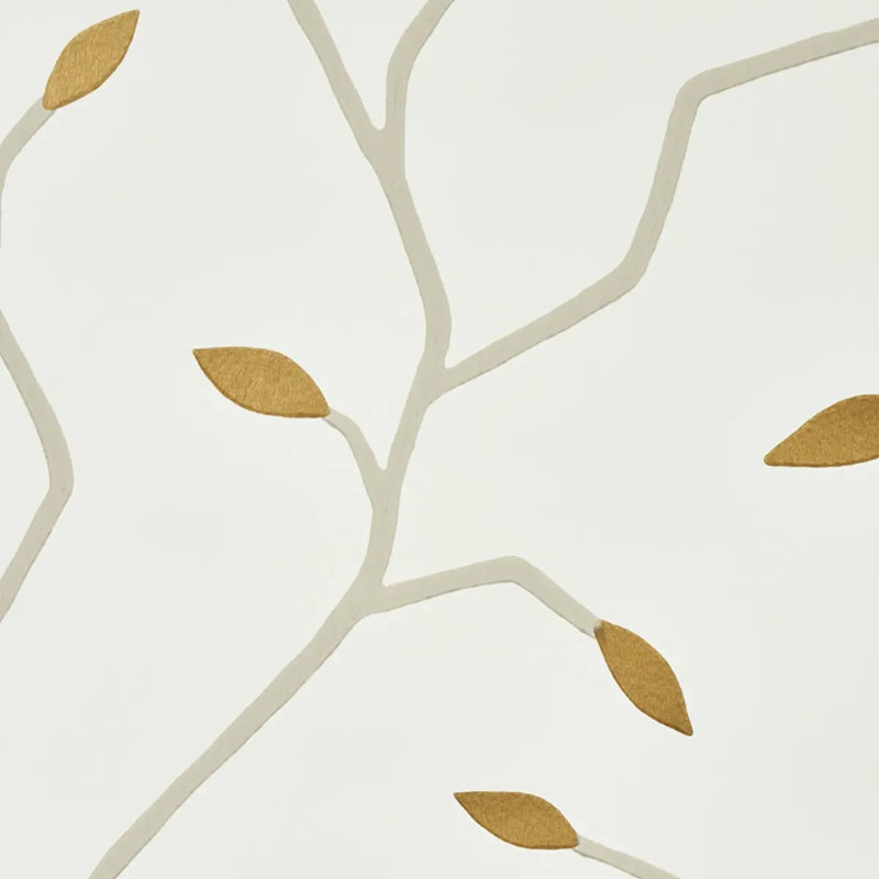 Cymbeline Wallpaper, Ivory/Gold