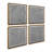 Linear Illusion Set of 4 Canvas Prints in a Frame-106959800-106959777