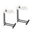 2-Pieces C-Shaped Side Tabl Sofa Tables-1528474583