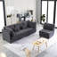 Canapé modulaire rembourré en velours côtelé-95975290