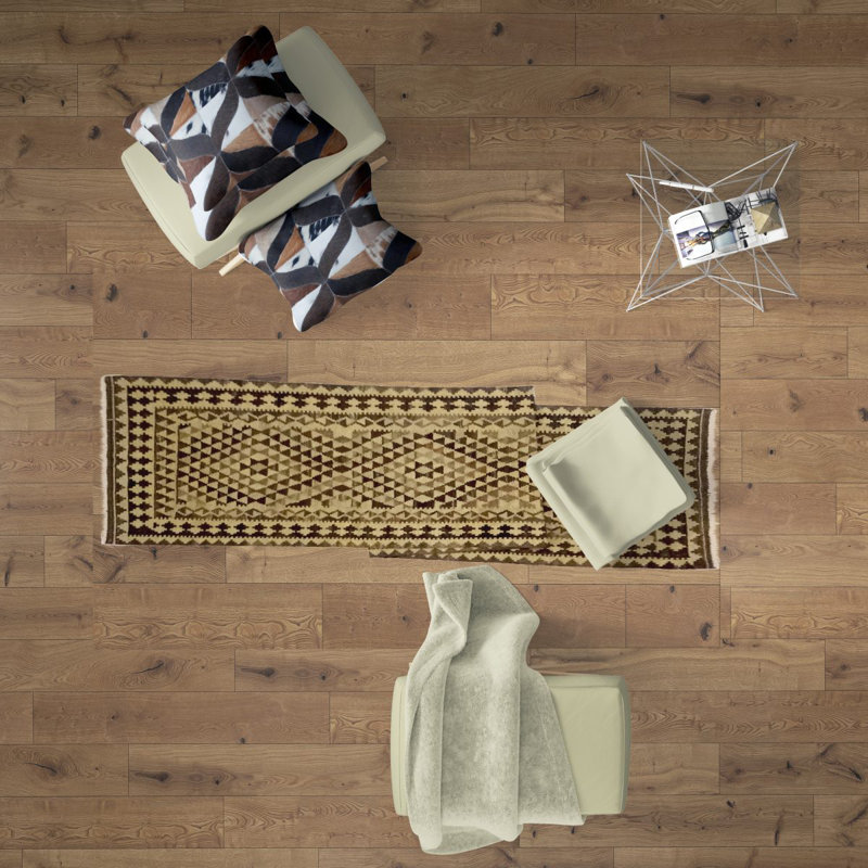 Runner Rawson Geometric Hand Woven 100cm X 390cm Area Rug, Wool