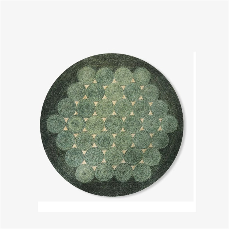 Luxury Round Fluffy Rug – Soft & Stylish Carpet For Sofa, Vanity, Study & Closet, Round 3'11"