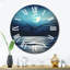 Horloge murale Super Moon Over The Sea III-93382470