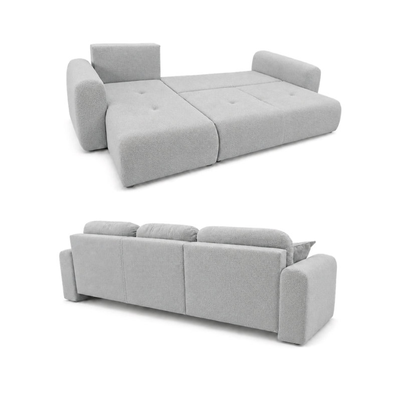 Safila 3 Seater Sofa Bed, Left Hand Facing Corner Sofa