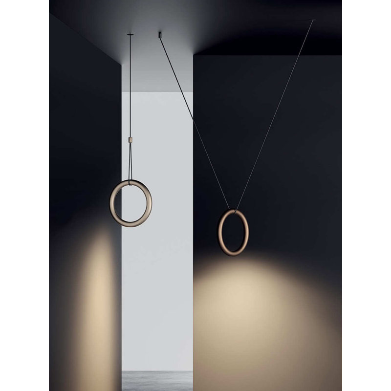 Lodes IVY V Suspension Lamp Low-V, Matte Champagne
