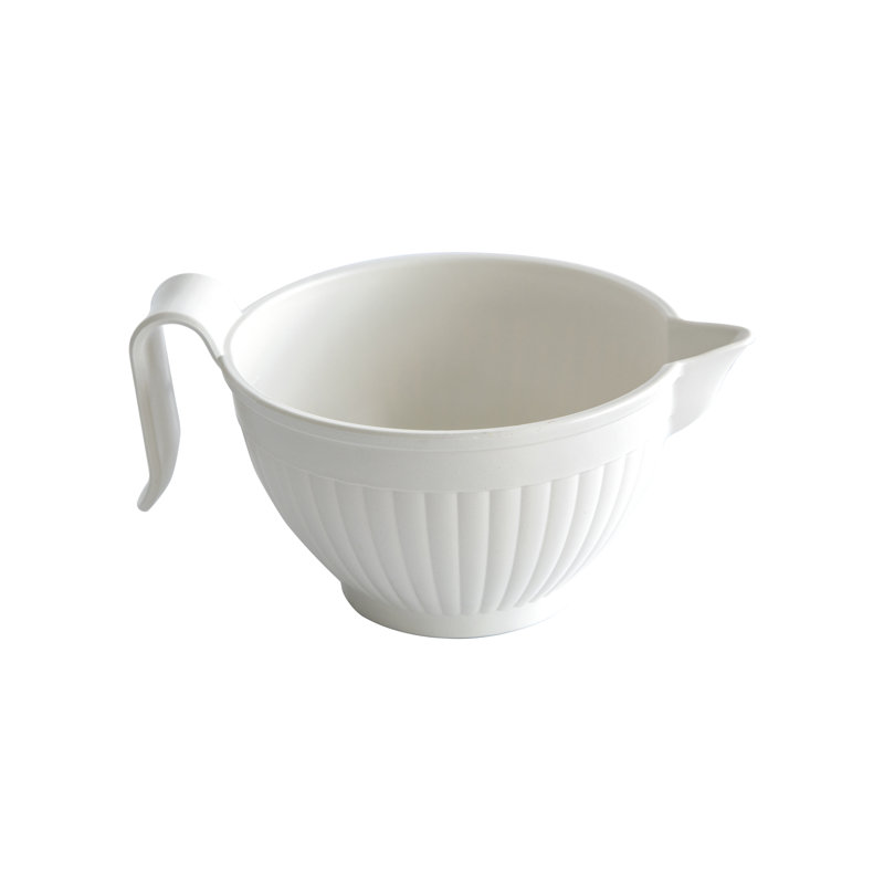 Nordic Ware Better Plastic Batter Bowl, White, 5.4" Diameter