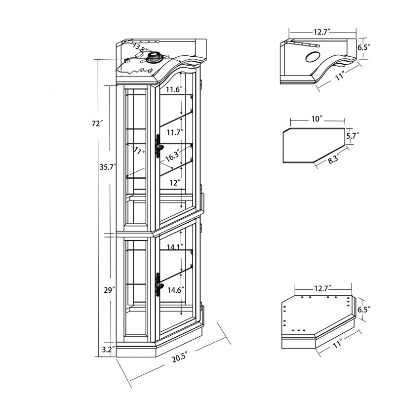 Display Cabinet, Cherry