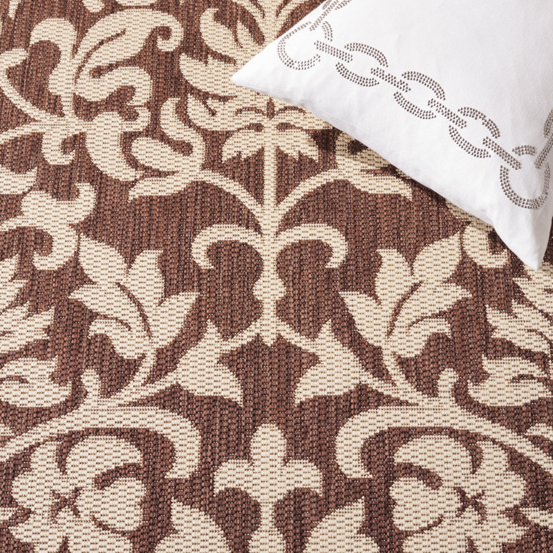 Pharrell Performance Damask Indoor/Outdoor Area Rug, Rectangle 7'10" x 11'