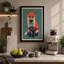 Alert Fox Portrait Modern - Wrapped Canvas-1802424203-1802424202