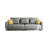 Gray 100% Polyester Modular Sofa cushion couch-129680274