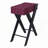 Burgundy Side Table with USB Ports-906403894