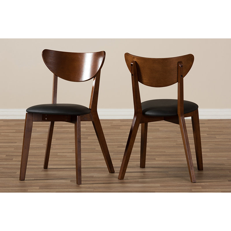 Kemmer 18.9'' H Upholstered Walnut Side Chair