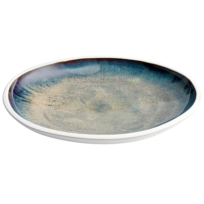 Lullaby Glass Decorative Bowl, 2" H x 16.75" W x 15.75" D