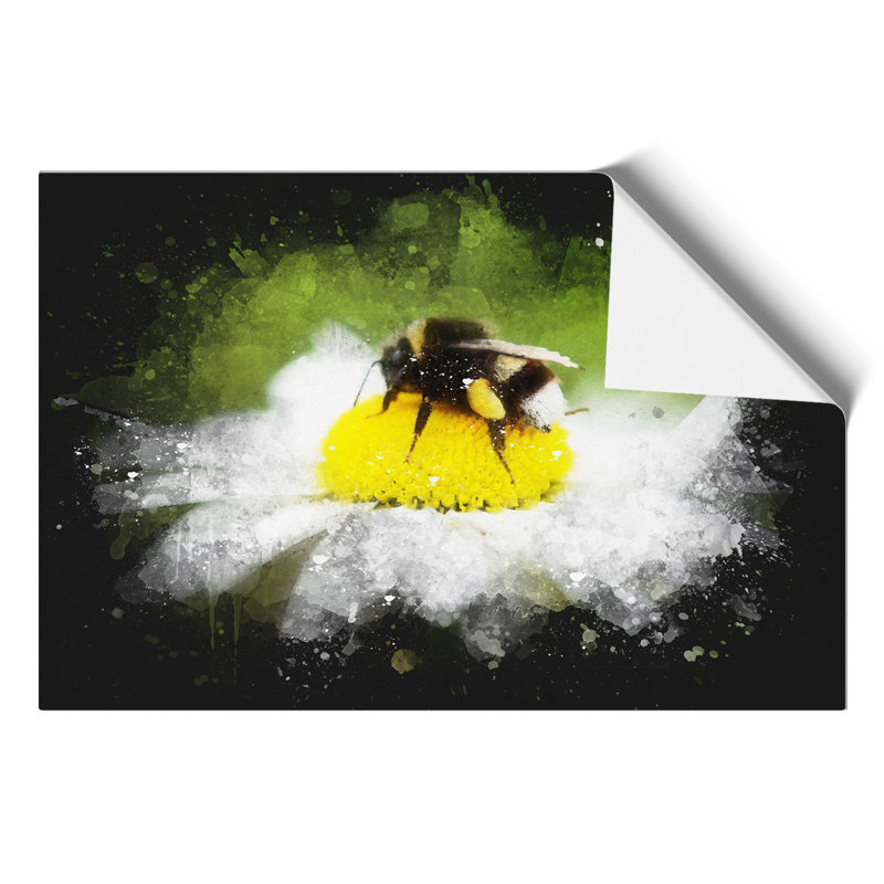 Bee Collecting Pollen Vol.2 - Unframed Painting, 59cm H x 84cm W x 0.1cm D