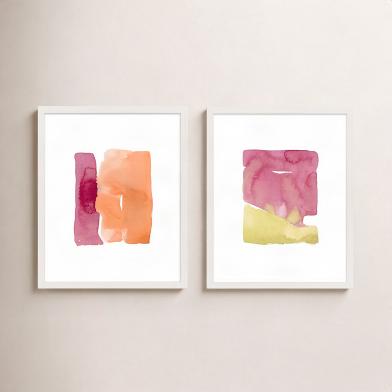 Citrus Splash Print by Jacques Pilon, 20" H x 16" W, White Framed