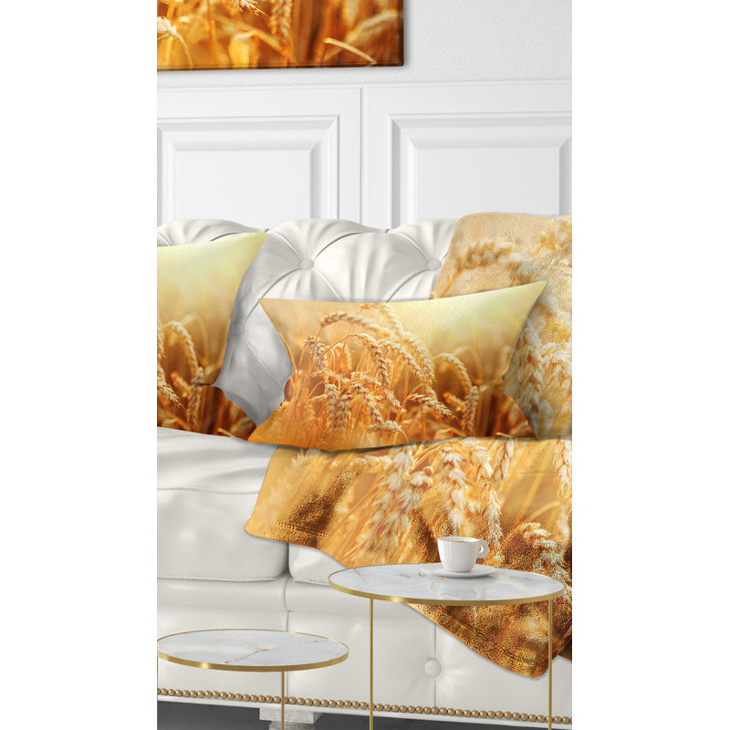 Coussin lombaire oreilles de blé doré